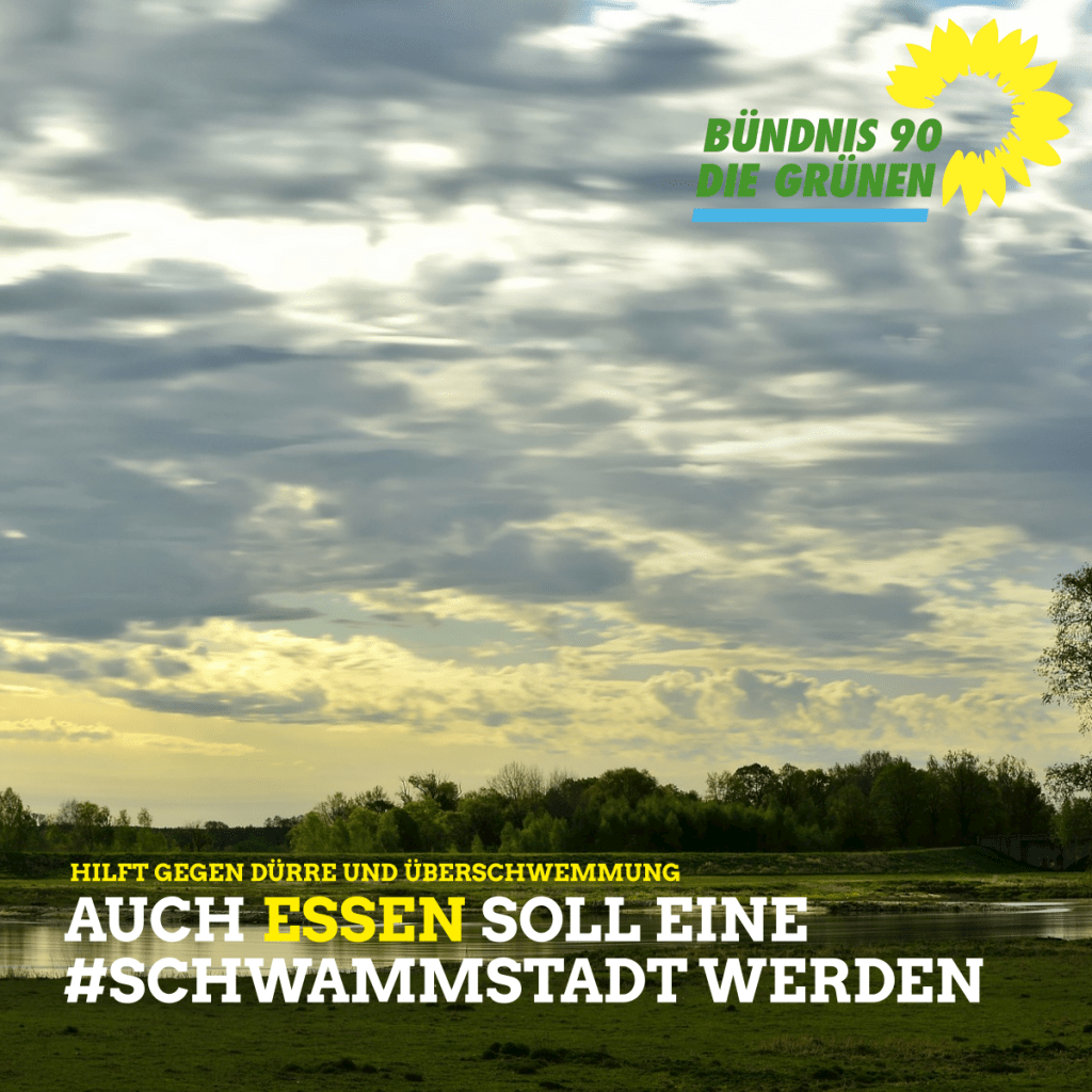 Schwamm-Städte gegen Dürre und Überschwemmungen…Essen als&nbsp;Schwamm-Stadt!